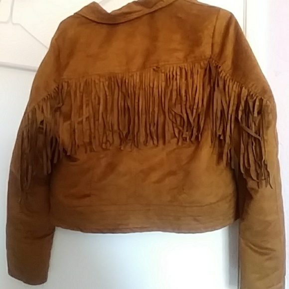 Brown suede fridge jacket (hipster) - Picture 2 of 3